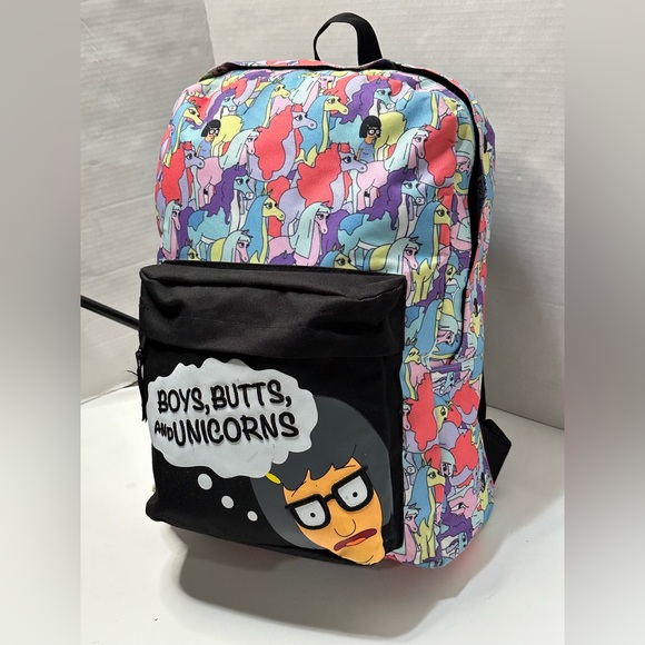Bobs Burgers TINA Belcher BackPack School Book Boys Butts Unicorns HTF 2017! - Picture 16 of 16